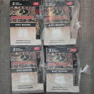 Mossy Oak Knit Boxers - White